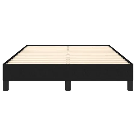 Cadre de lit sans matelas noir 120x190 cm tissu
