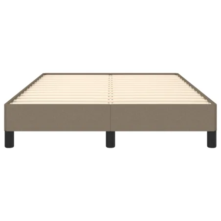 Cadre de lit sans matelas taupe 120x190 cm tissu