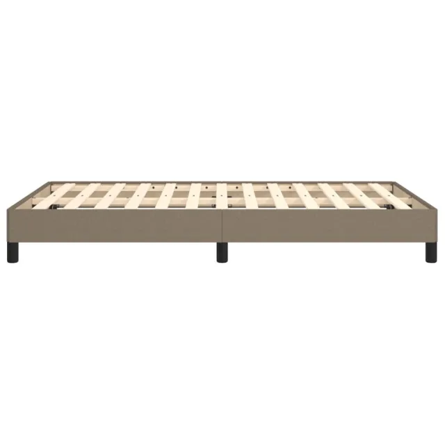 Cadre de lit sans matelas taupe 120x190 cm tissu