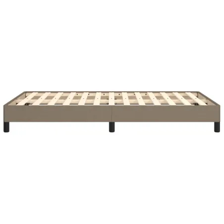 Cadre de lit sans matelas taupe 120x190 cm tissu