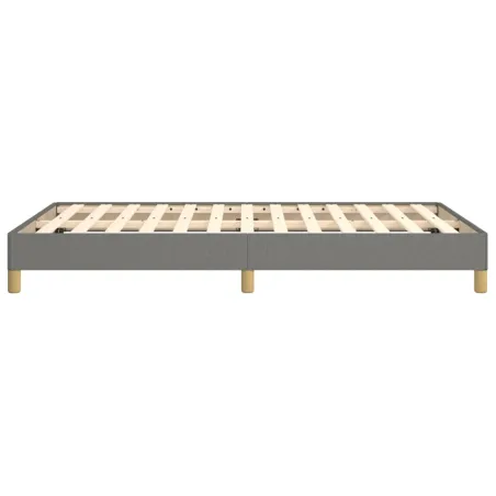 Cadre de lit sans matelas gris foncé 120x190 cm tissu