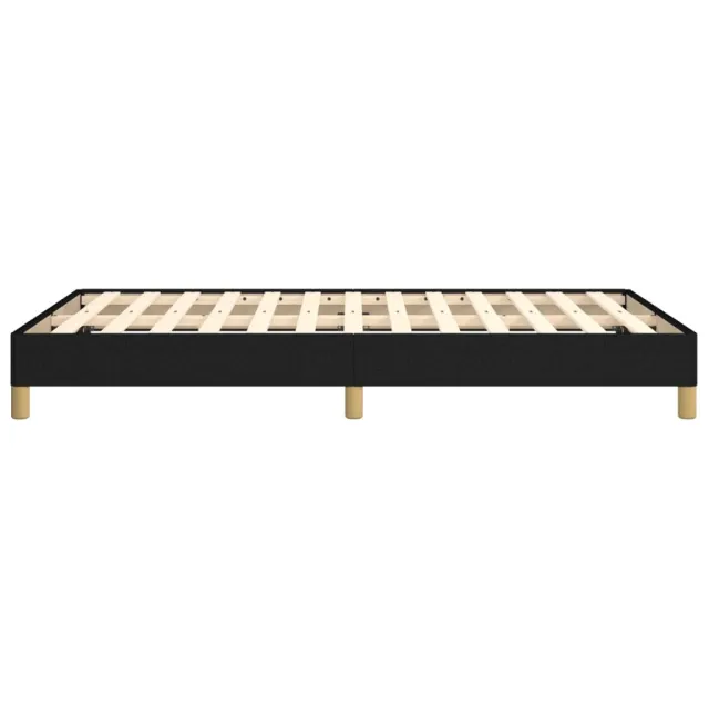 Cadre de lit sans matelas noir 120x190 cm tissu