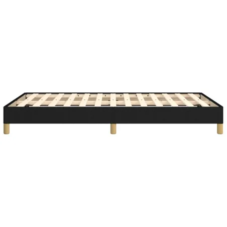 Cadre de lit sans matelas noir 120x190 cm tissu