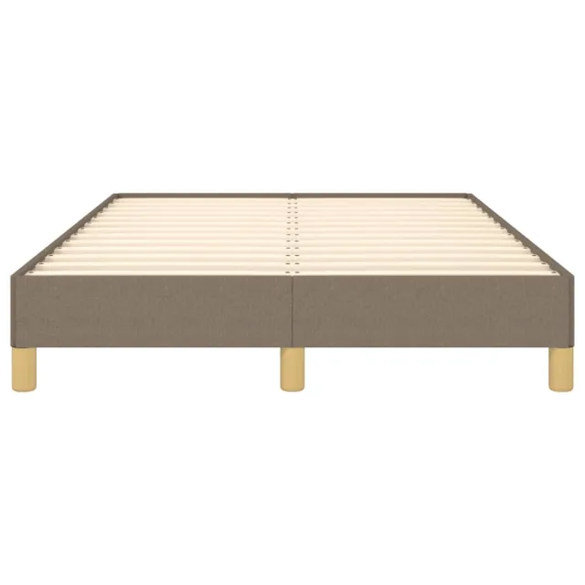 Cadre de lit sans matelas taupe 120x190 cm tissu