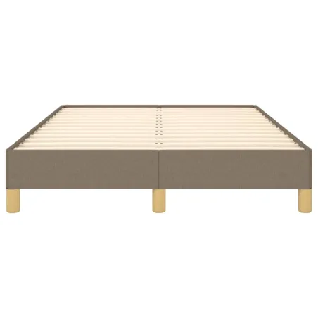 Cadre de lit sans matelas taupe 120x190 cm tissu