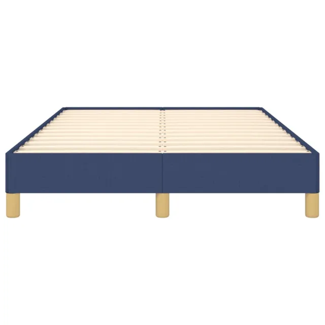 Cadre de lit sans matelas bleu 120x190 cm tissu