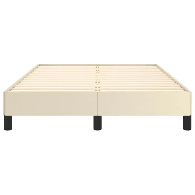 Cadre de lit sans matelas crème 120x190 cm similicuir