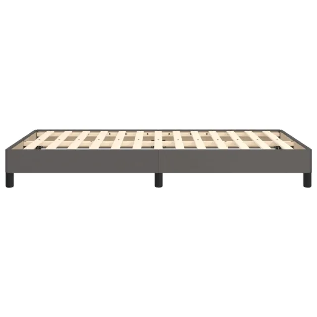 Cadre de lit sans matelas gris 120x190 cm similicuir
