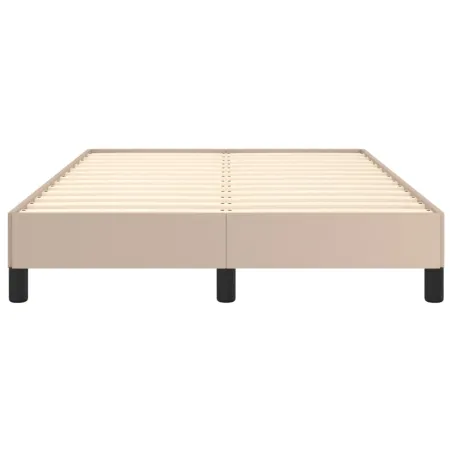 Cadre de lit sans matelas cappuccino 120x190 cm similicuir