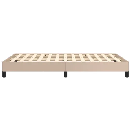Cadre de lit sans matelas cappuccino 120x190 cm similicuir