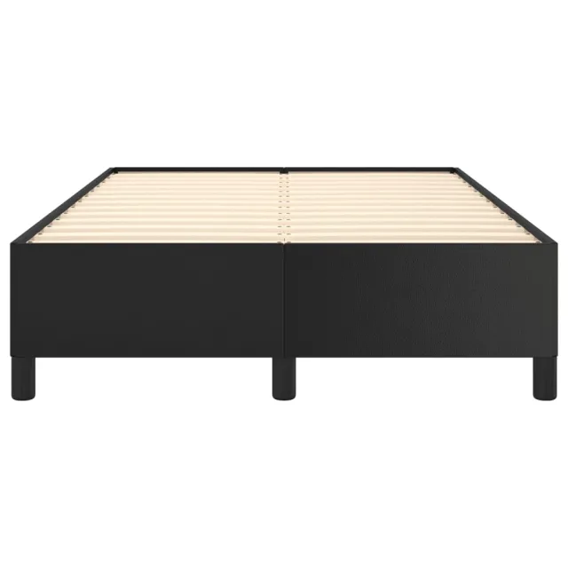Cadre de lit sans matelas noir 120x190 cm similicuir