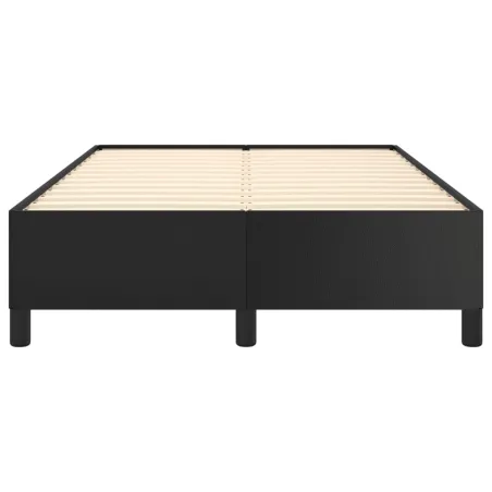 Cadre de lit sans matelas noir 120x190 cm similicuir