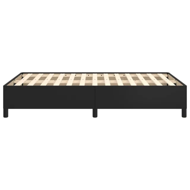Cadre de lit sans matelas noir 120x190 cm similicuir