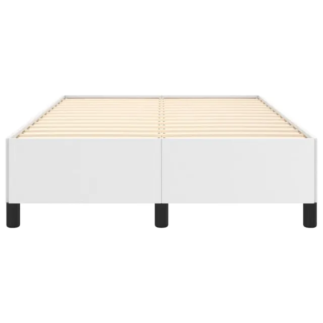 Cadre de lit sans matelas blanc 120x190 cm similicuir