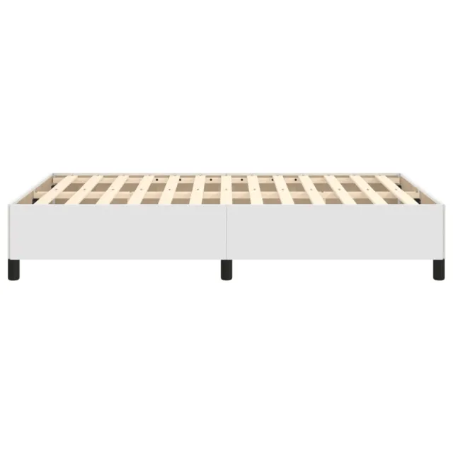 Cadre de lit sans matelas blanc 120x190 cm similicuir