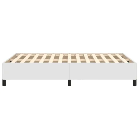 Cadre de lit sans matelas blanc 120x190 cm similicuir