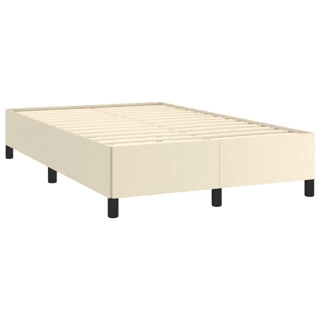 Cadre de lit sans matelas crème 120x190 cm similicuir