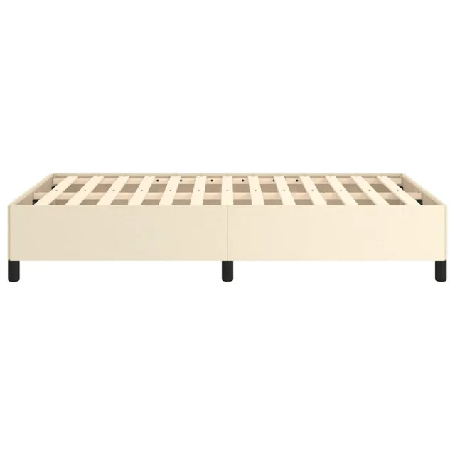 Cadre de lit sans matelas crème 120x190 cm similicuir