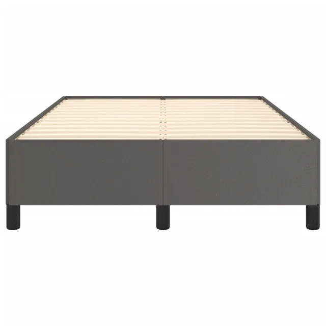Cadre de lit sans matelas gris 120x190 cm similicuir
