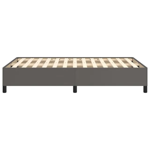 Cadre de lit sans matelas gris 120x190 cm similicuir