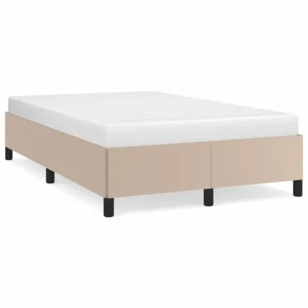 Cadre de lit sans matelas cappuccino 120x190 cm similicuir 2