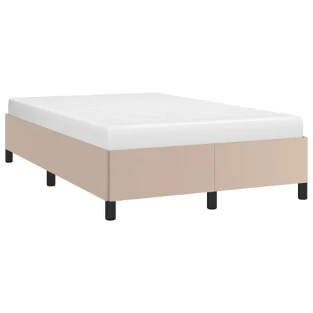 Cadre de lit sans matelas cappuccino 120x190 cm similicuir