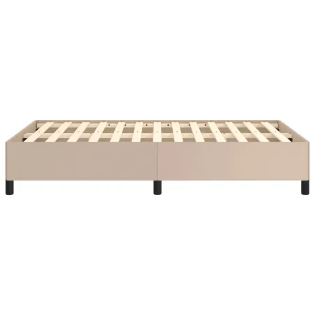 Cadre de lit sans matelas cappuccino 120x190 cm similicuir