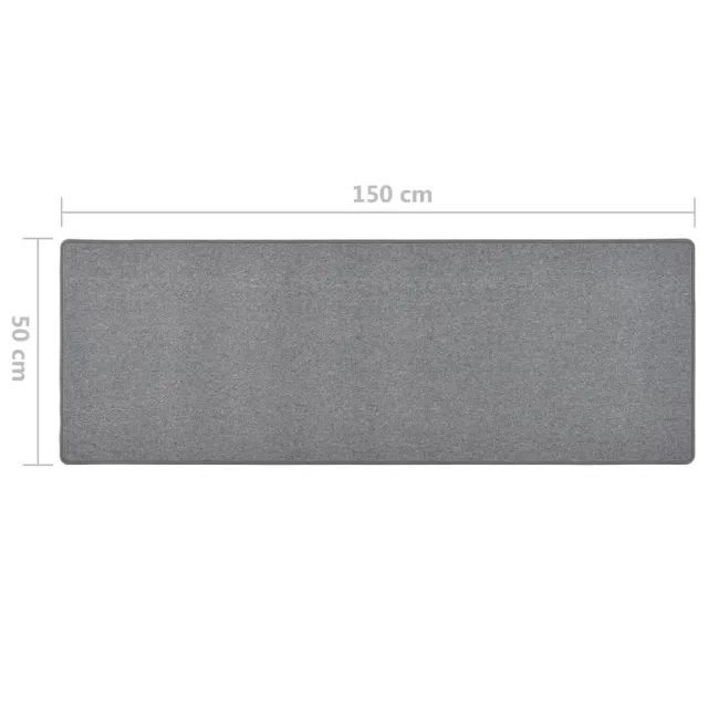Tapis de couloir Gris foncé 50x150 cm