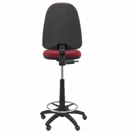 Taburete Ayna bali Piqueras y Crespo T04CP Rojo Granate PVC 2
