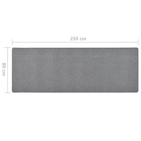 Tapis de couloir Gris foncé 80x250 cm