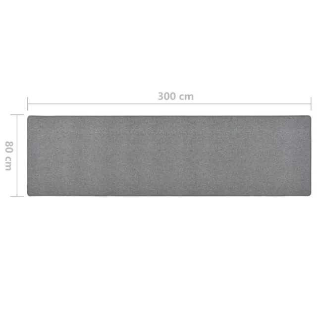 Tapis de couloir Gris foncé 80x300 cm