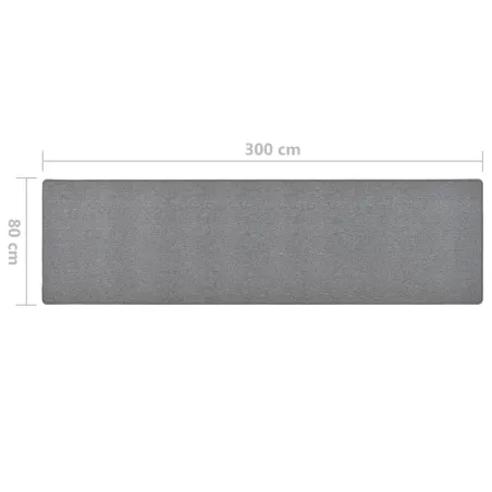 Tapis de couloir Gris foncé 80x300 cm