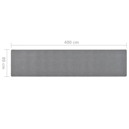 Tapis de couloir Gris foncé 80x400 cm