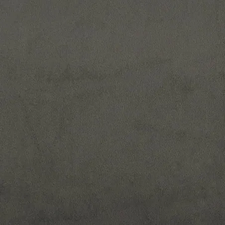 Sommier à lattes de lit et matelas gris foncé 120x190cm velours