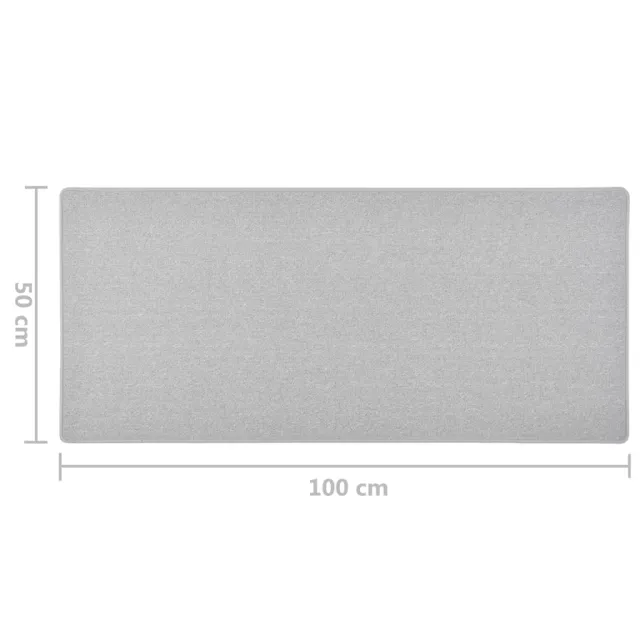 Tapis de couloir Gris clair 50x100 cm