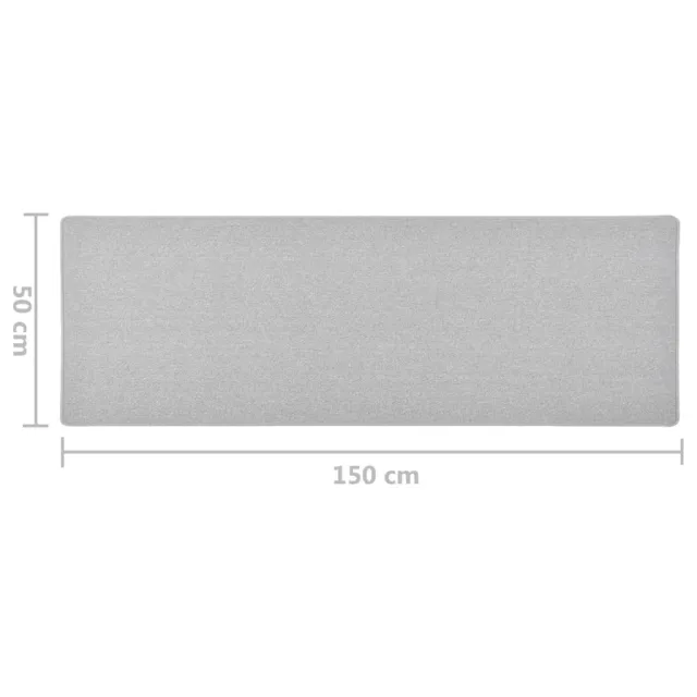 Tapis de couloir Gris clair 50x150 cm