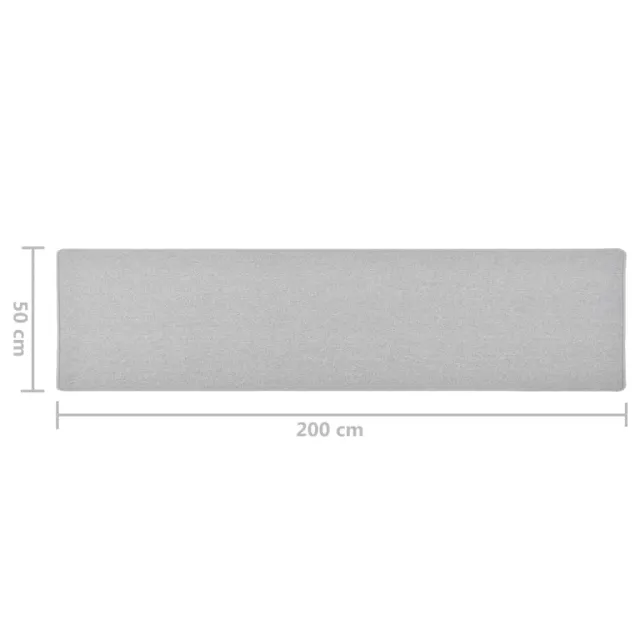 Tapis de couloir Gris clair 50x200 cm