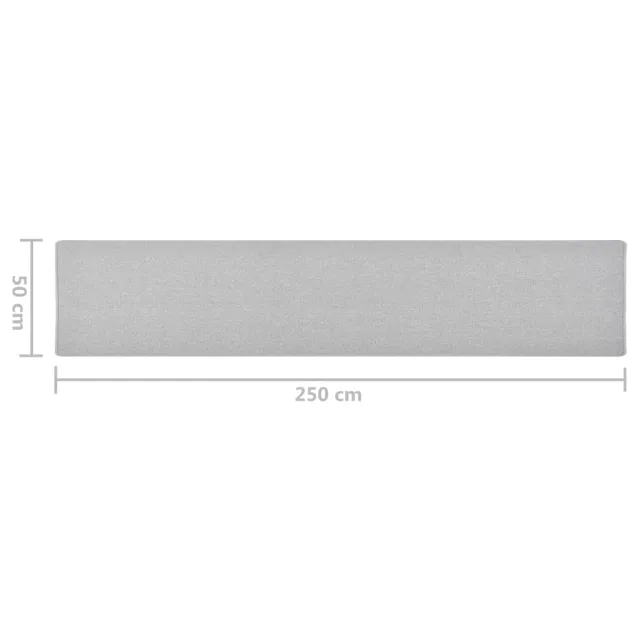 Tapis de couloir Gris clair 50x250 cm