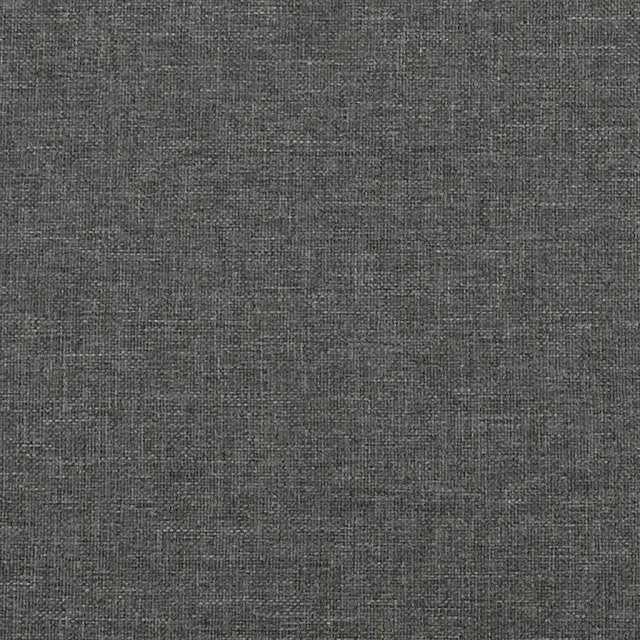 Sommier à lattes de lit avec matelas gris foncé 120x190cm tissu