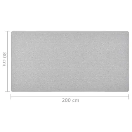 Tapis de couloir Gris clair 80x200 cm