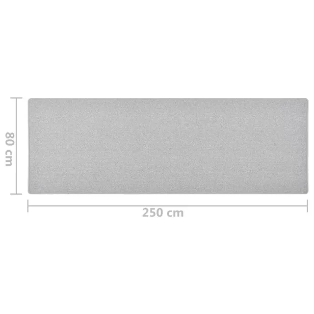 Tapis de couloir Gris clair 80x250 cm