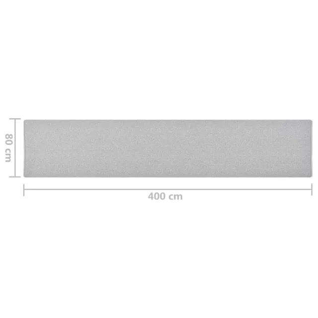 Tapis de couloir Gris clair 80x400 cm
