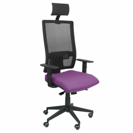 Office Chair with Headrest Horna Piqueras y Crespo SBALI82 Purple Lila
