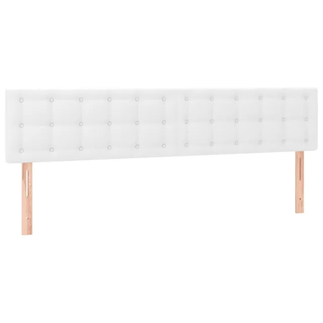 Cadre de lit sans matelas blanc 120x190 cm similicuir