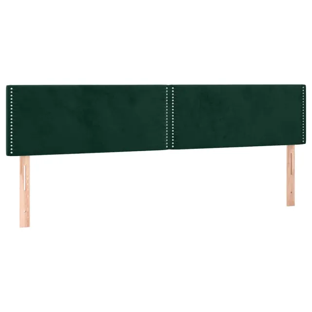 Cadre de lit sans matelas vert foncé 120x190 cm velours