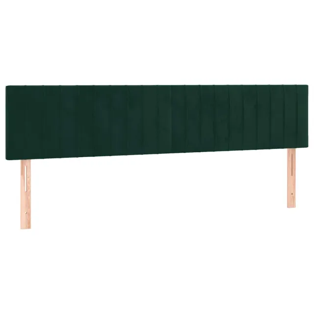 Cadre de lit sans matelas vert foncé 120x190 cm velours