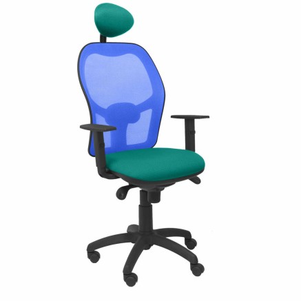 Bureaustoel met hoofdsteun Jorquera Piqueras y Crespo BALI39C Turkoois