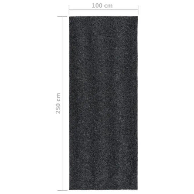 Tapis 100x250 cm Anthracite