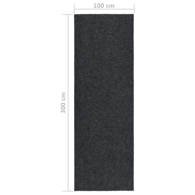 Tapis 100x300 cm Anthracite