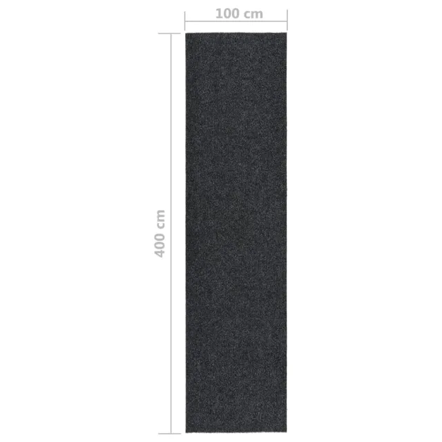 Tapis 100x400 cm Anthracite
